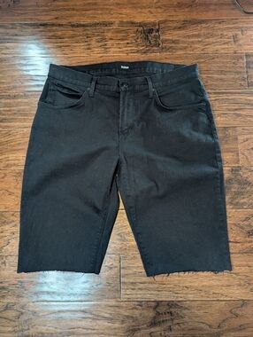 Hudson Men's Cutoff Black Blake Shorts Jorts Size 38
